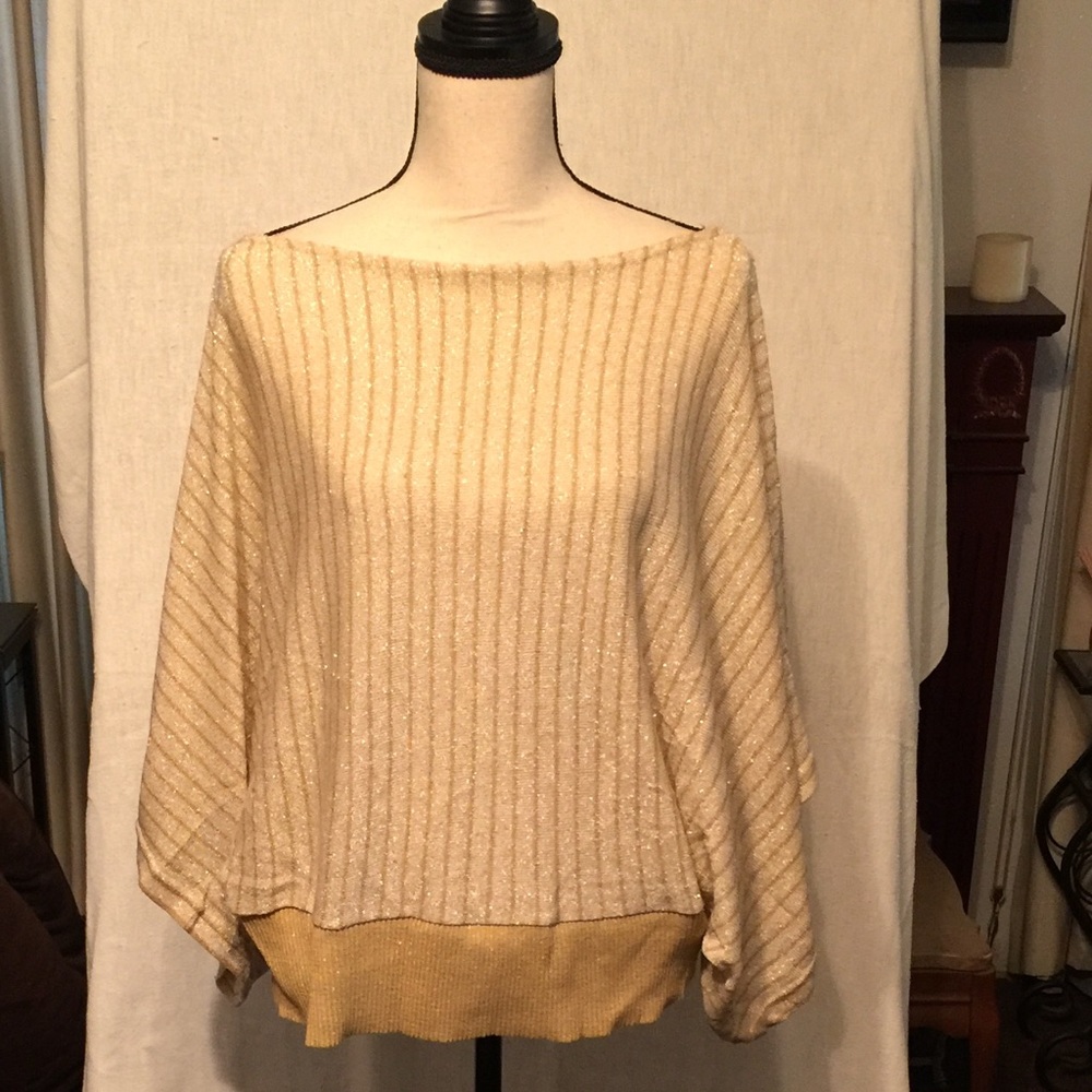 Gold sparkle sweater